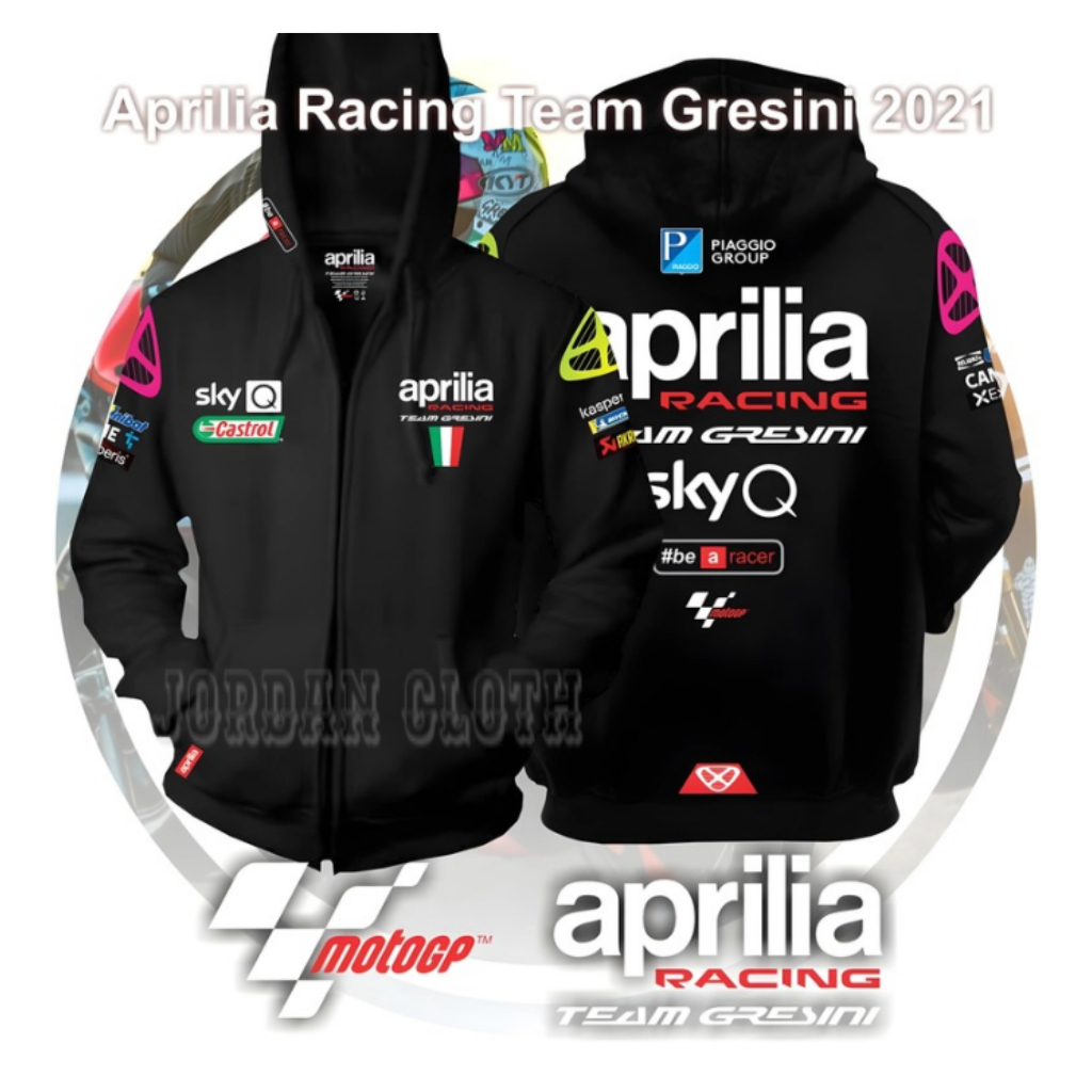 Hoodie Zipper Sweater Jaket Aprilia Racing Team Gresini  MotoGP