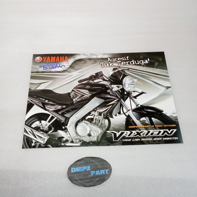 BROSUR LAWASAN IKLAN LAWAS BROSUR YAMAHA VIXION OLD EDISI PERTAMA ORIGINAL