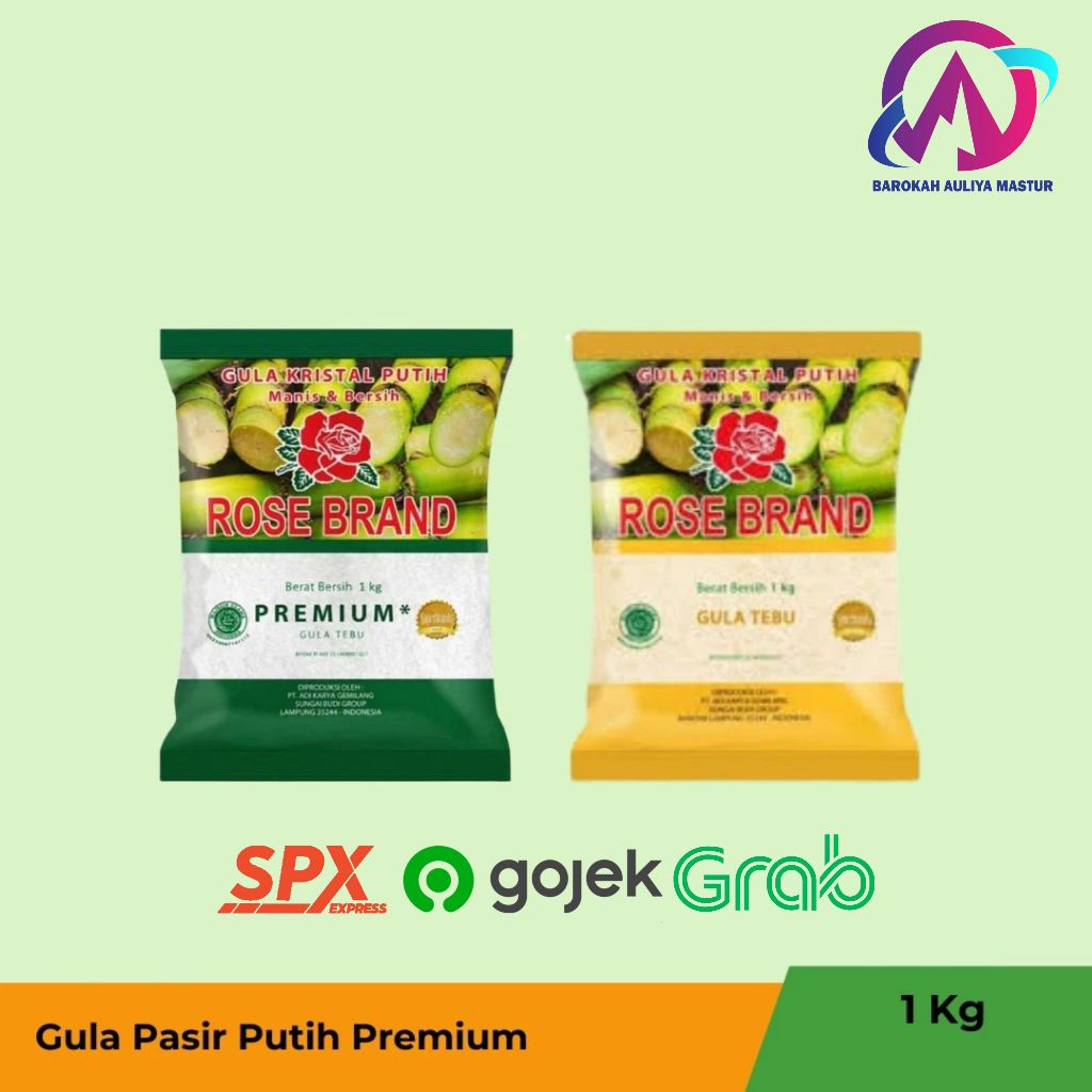 

KIRIM INSTAN ROSE BRAND Gula Pasir Putih Premium 1KG BAM Olshop Padang