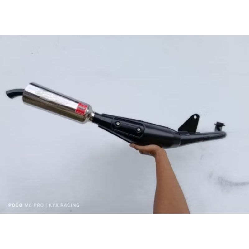 Knalpot Yamaha Alfa Sirip Arm Standar Dan Arm Fustep Fizr original KYX RACING