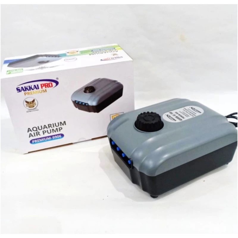 Sakkai Pro Premium 9906 Pompa Udara 4 Lubang Pompa Aerator 4 Lubang