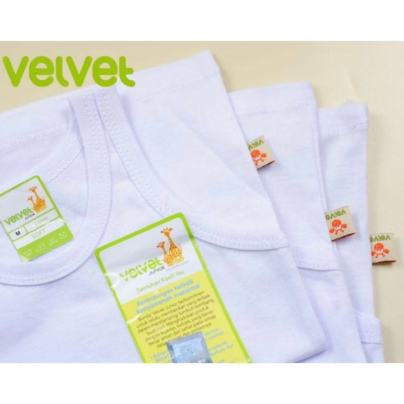 Exclusive - Velvet Junior Singlet Kaos Dalam Anak 1-12 Tahun Kaos Dalam Anak Laki-laki Dan Perempuan