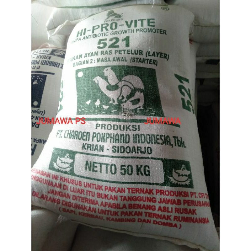 Pur Pakan Ayam Betina Ayam Entok Itik Petelur 521 setengah kiloan repack