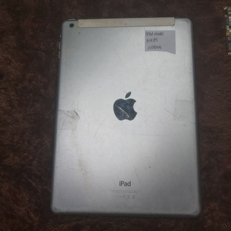 mesin normal Apple iPad Air wifi+cellular model A1475 lupa icloud