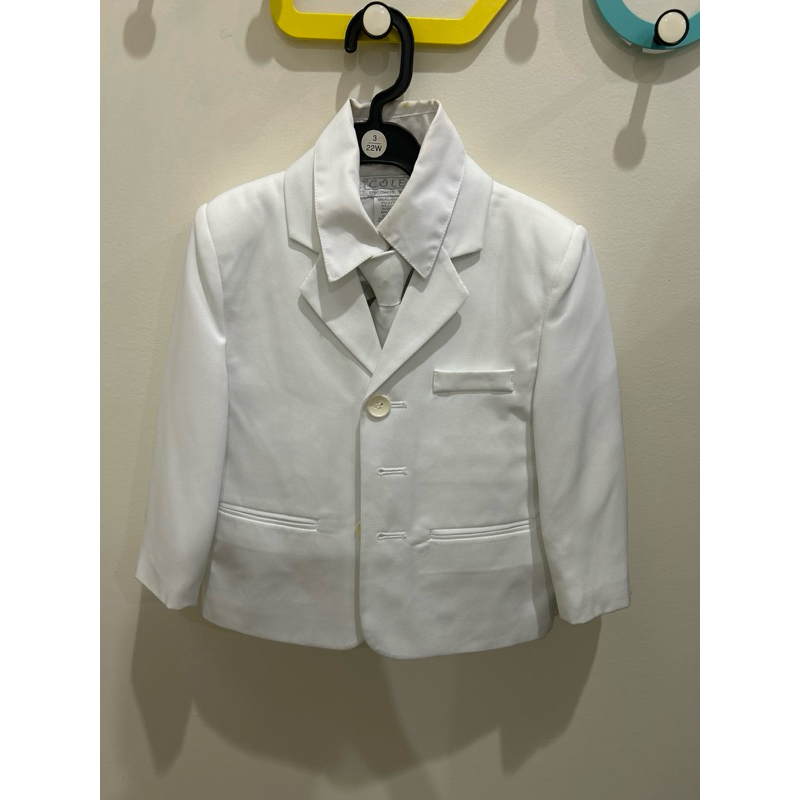 Jas Anak Laki set usia 3 th preloved - putih