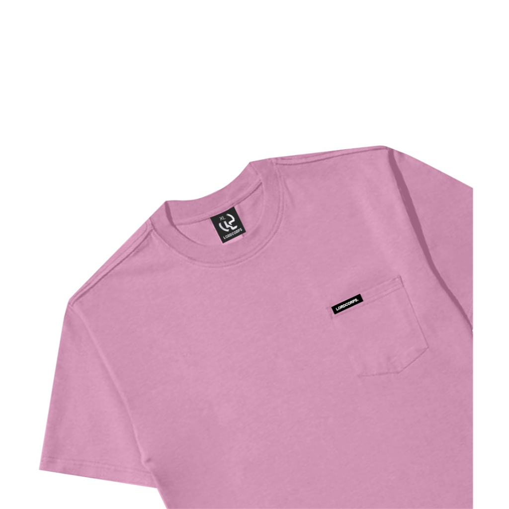 Kaos pria distro pakaian pria atasan kaos distro saku depan tshirt dusty pink