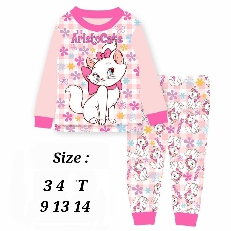 PIYAMA CUDDLE ME MARIE CAT BAJU TIDUR ANAK