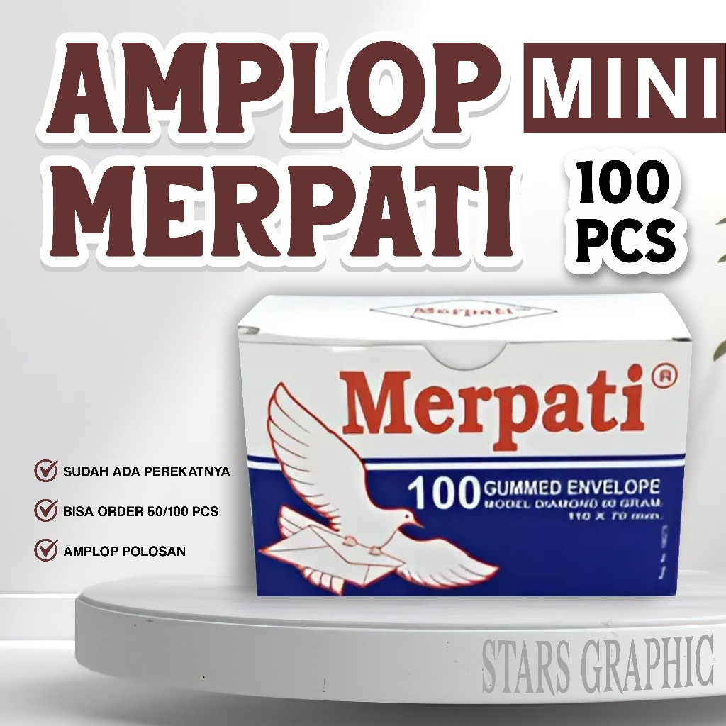 

AMPLOP MERPATI KECIL 110 X 70 MM | AMPLOP POLOS