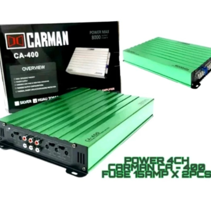 Power Amplifier Mobil Carman CA 400 8000 Watt 4 Channel Original