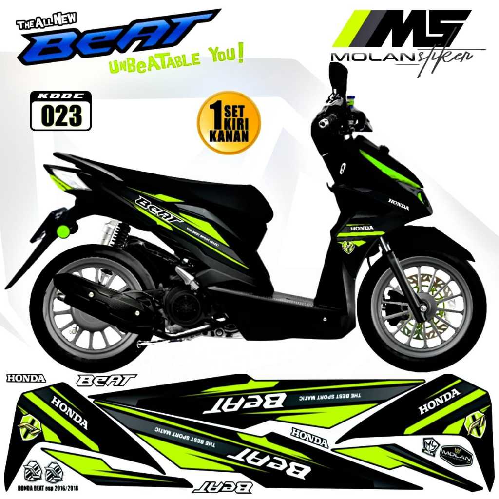 Decal Sticker Striping Variasi Beat Esp 2017-2019/Decal Beat Esp/Striping Beat Esp