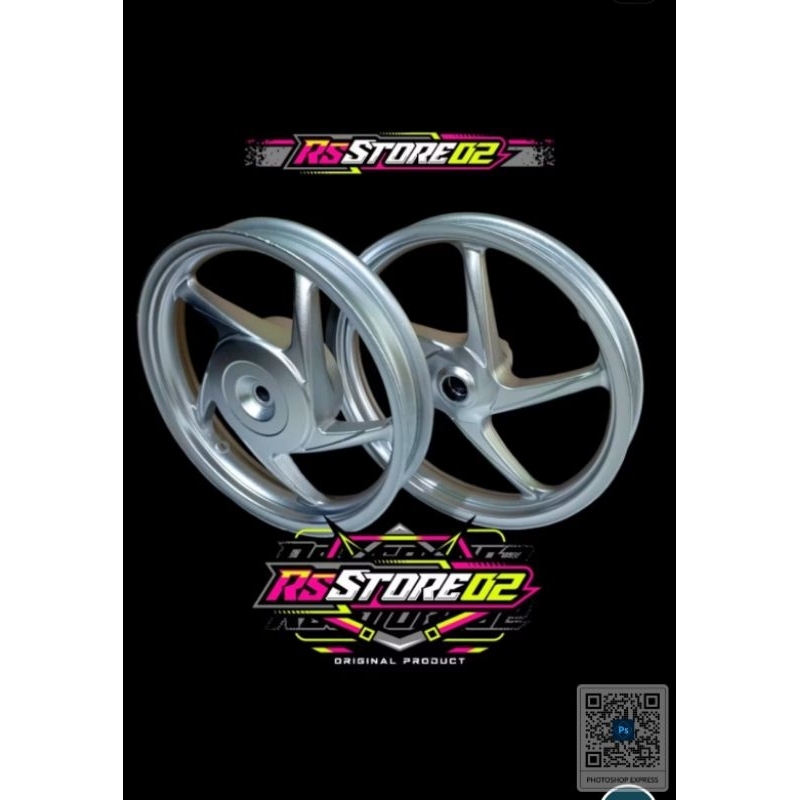 jual Velg pelek racing 1 set depan blakang Honda BEAT FI PGM 2012 SAMPAI 2016 ORI ASLI HONDA