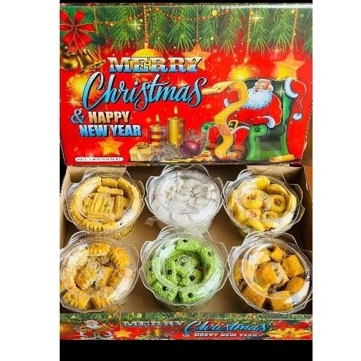 

Paket Kue Natal dan Tahun Baru / Kue Merry Christmas isi 6