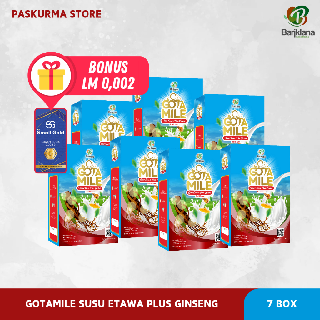 

PAKET HEMAT 7 BOX GOTAMILE – ( HARGA GROSIR ) SUSU KAMBING ETAWA PLUS GINSENG