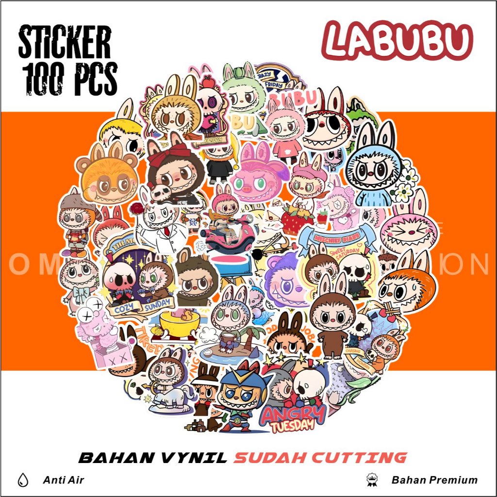 

STICKER LABUBU AESTHETIC RANDOM STIKER PACK LABUBU ANTI AIR UNTUK LAPTOP CASE HP HELM