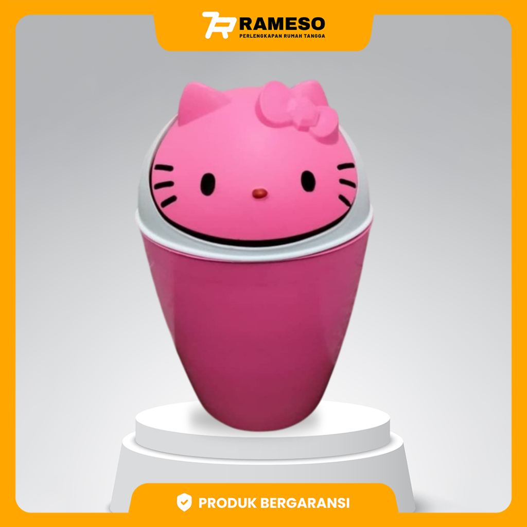 RAMESO TEMPAT SAMPAH KARAKTER HELLO KITTY / TEMPAT SAMPAH LUCU / TEMPAT SAMPAH MURAH