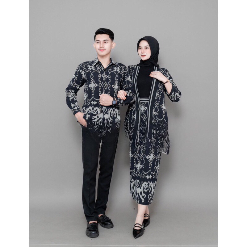 COUPLE TENUN MADAM NTT BLACK - BAJU TENUN COUPLE - COUPLE TENUN NTT