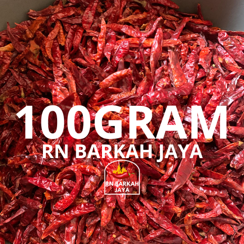 

Cabe Kering 100gram tanpa tangkai extra pedas