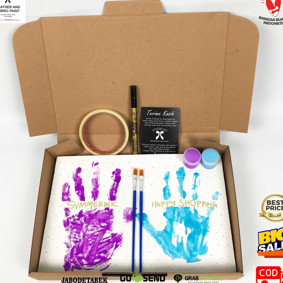 

Sekarang Irit Hand Painting Kit Canvas Lukis Tangan Couple Kit Set Cat Akrilik Svmmerink