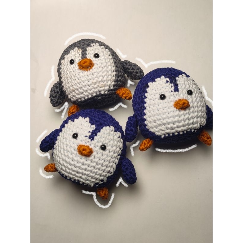 Amigurumi Pinguin | Gantungan Kunci Rajut Pinguin