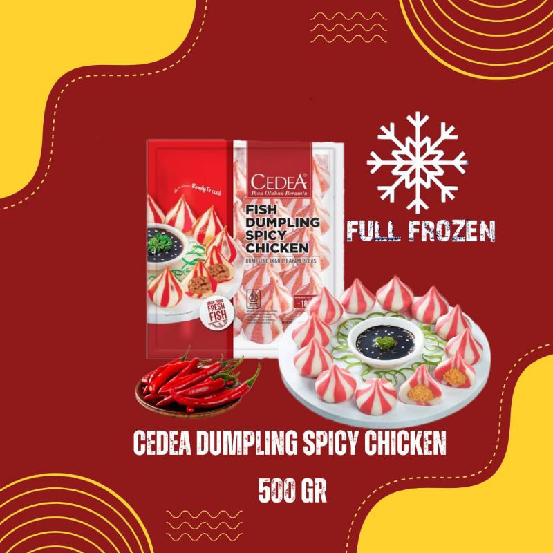 

Cedea Dumpling Spicy Chicken Full Frozen 500 GR