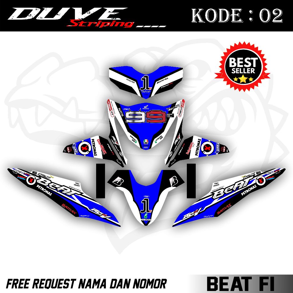 Decal Beat FI Full Body - Decal Beat FI. DV.02