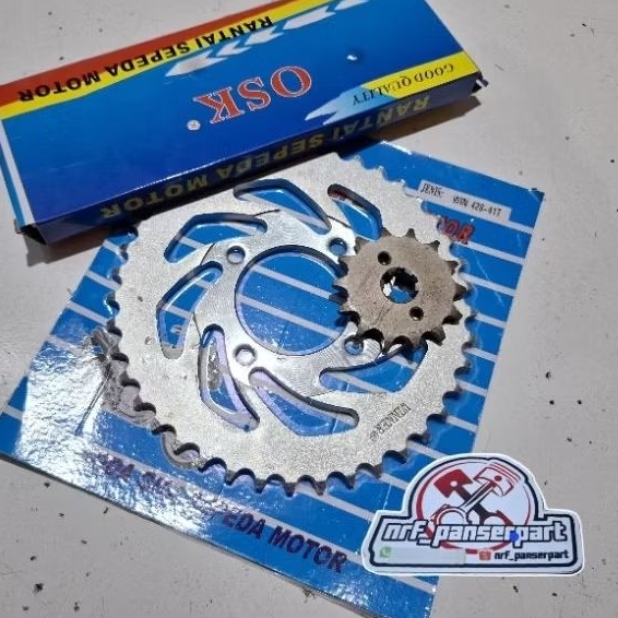 GEAR SET WIN// GIRSET RANTE DEPAN BELAKANG RANTAI HONDA GRAND 30/31/32/33/34/35/ 36/37/38/39/40/41/4