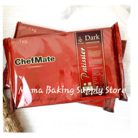 

CHEFMATE PATISSIER Dark Chocolate Compound Coklat Kompon Hitam 1 KG