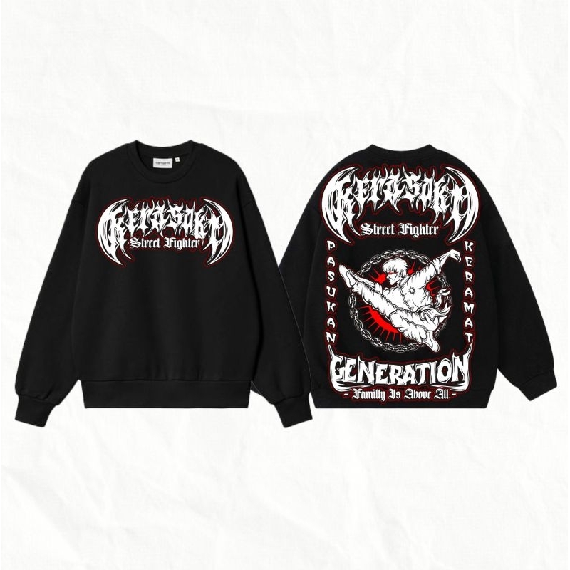 Sweater Crewneck IKSPI Kera Sakti Street Fighter Generation