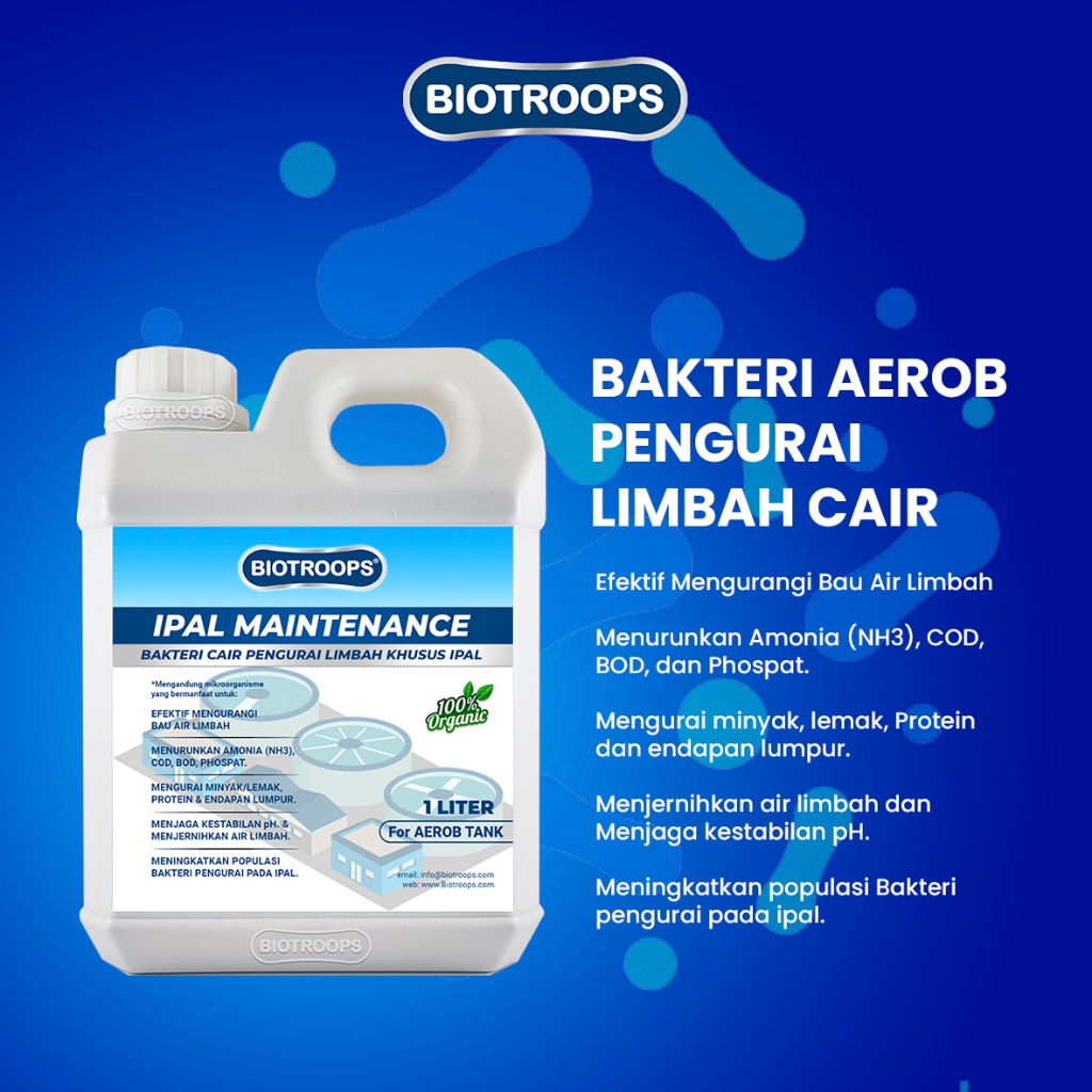 Biotroops aerob bakteri pengurai limbah cair