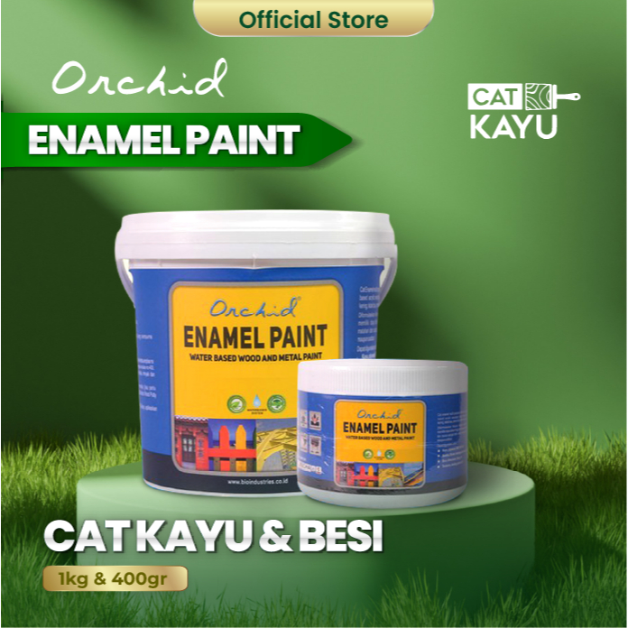 Cat Besi dan Kayu Kecil Anti Karat Waterbased - ORCHID ENAMEL PAINT SOLID 400gr