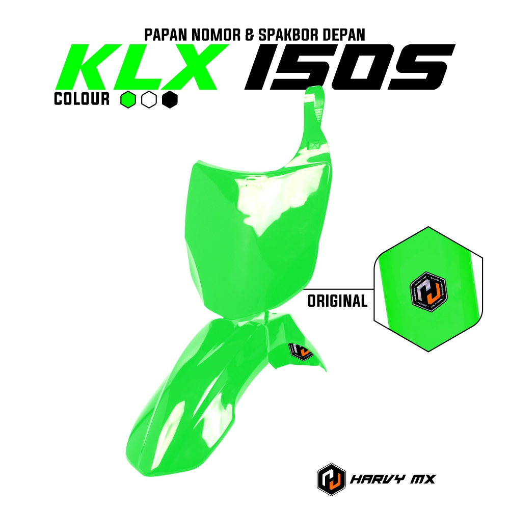 HARVYMX Spakbor Depan Papan Nomor KLX 150 S