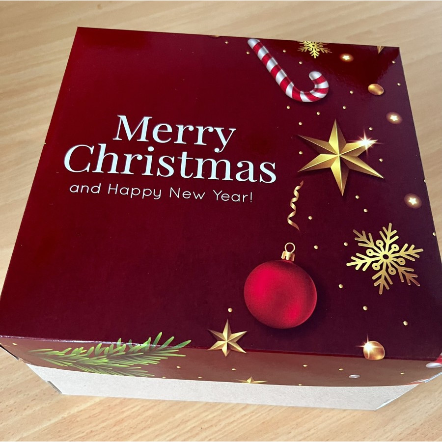 

10 dus kue edisi natal sprinkle christmas ukuran 25 kardus marry christ mas bingkisan hampers happy new year