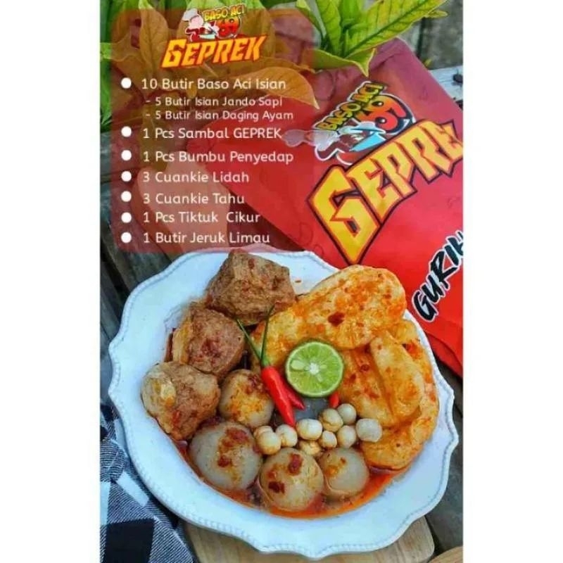 

Baso aci geprek enak mantap