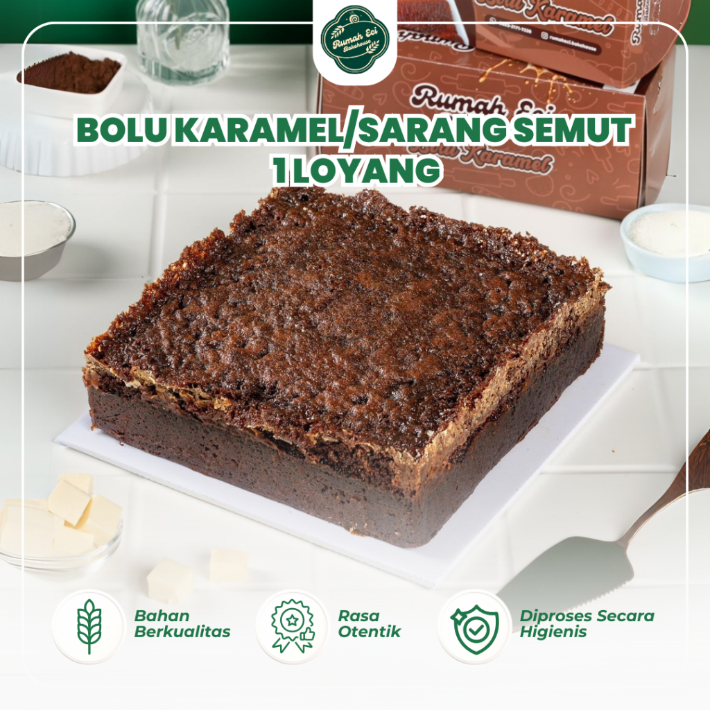 

Bolu Karamel Sarang Semut Original 1 Loyang Homemade Bakery Rumah Eci Bakehouse