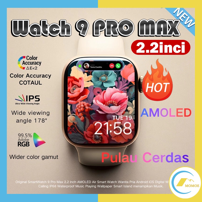 ✨COD 100%Original✨SmartWatch i9 PRO MAX NFC GPS Android iphone Smart Watch 9 Jam Tangan Digital Wani