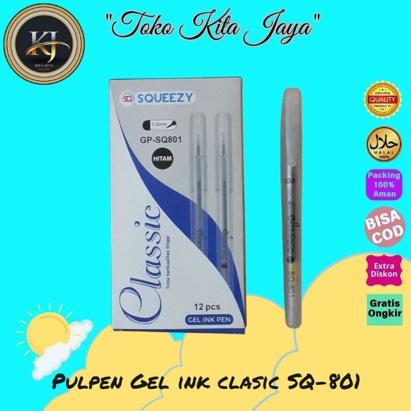 Pulpen Clasic SQ801 ( 1 Pack )