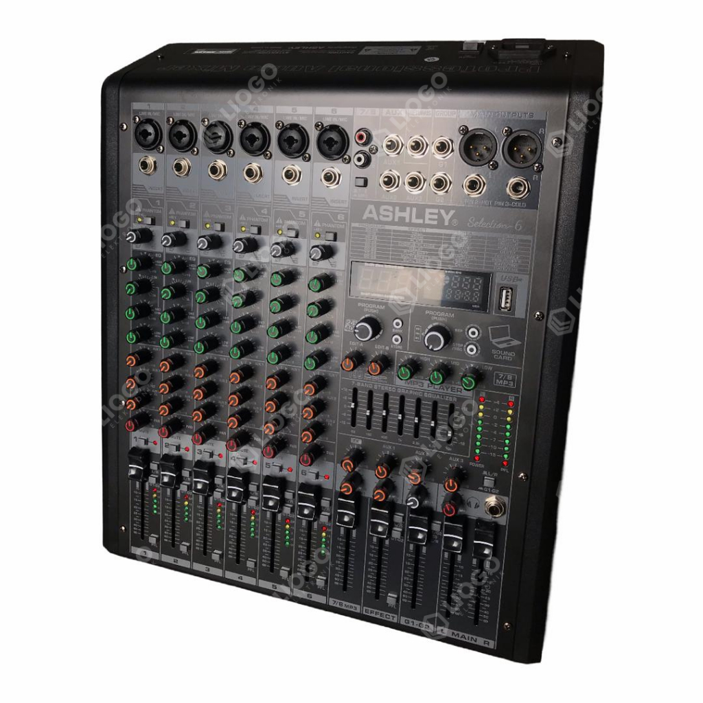 Mixer Audio Ashley 6 Channel Ashley Selection-6 Original