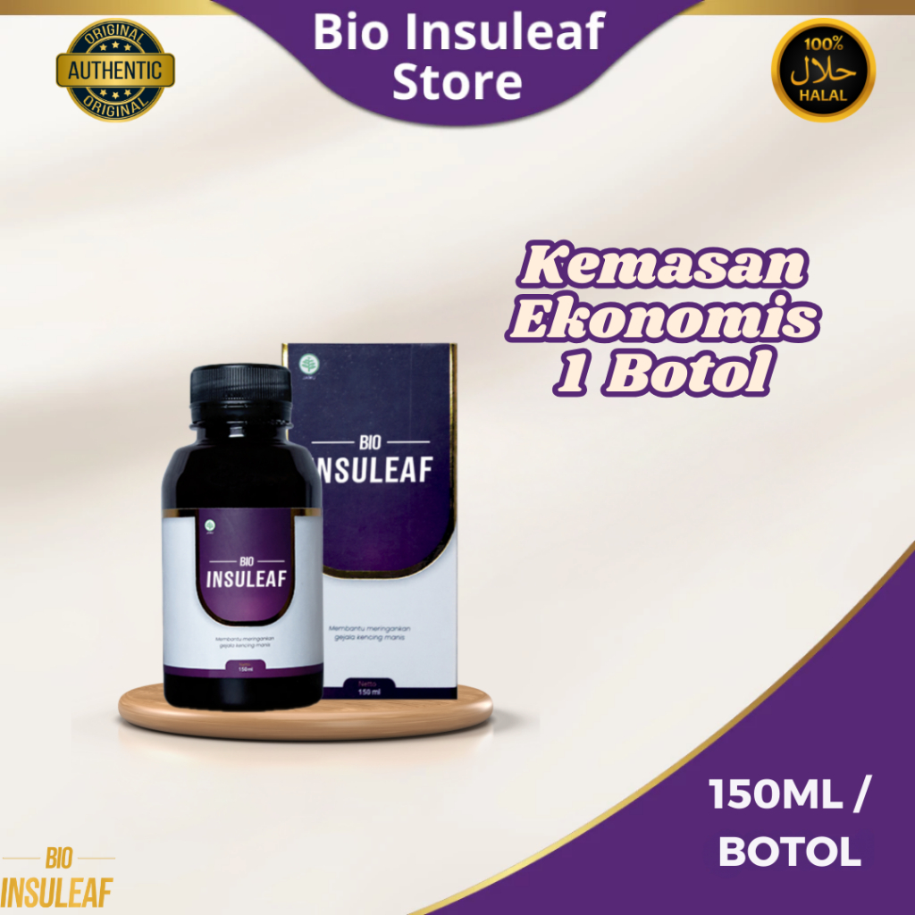 

Bio Insuleaf Herbal Untuk Diabetes Original 1 Botol Mini
