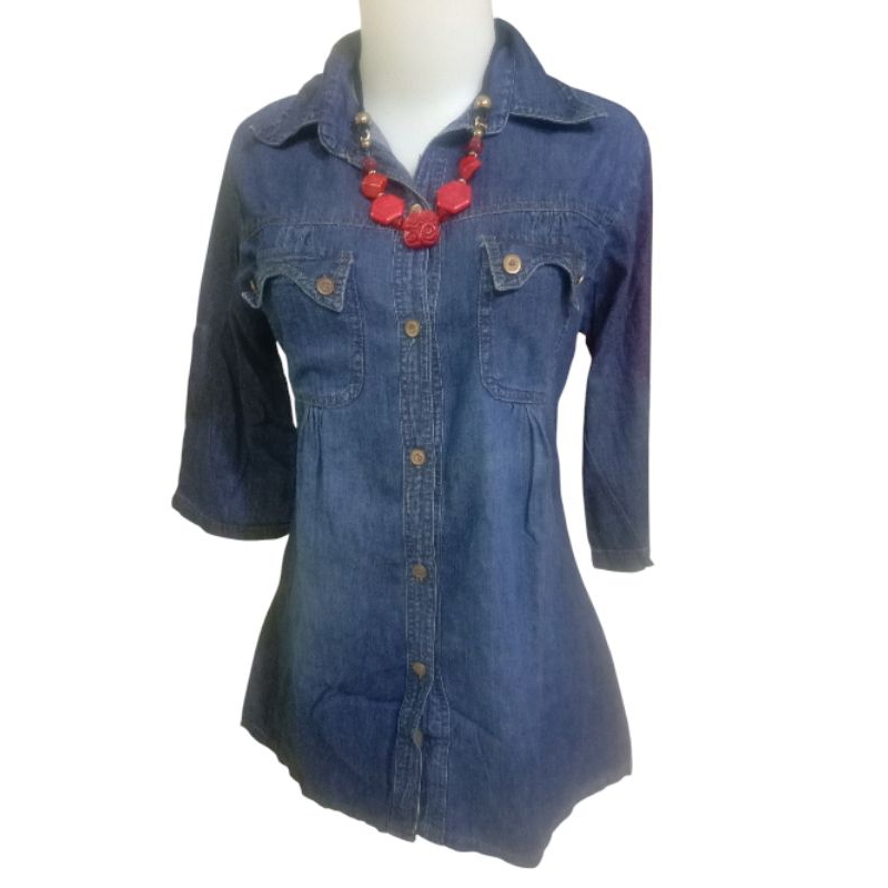Baju Atasan Jeans Wanita