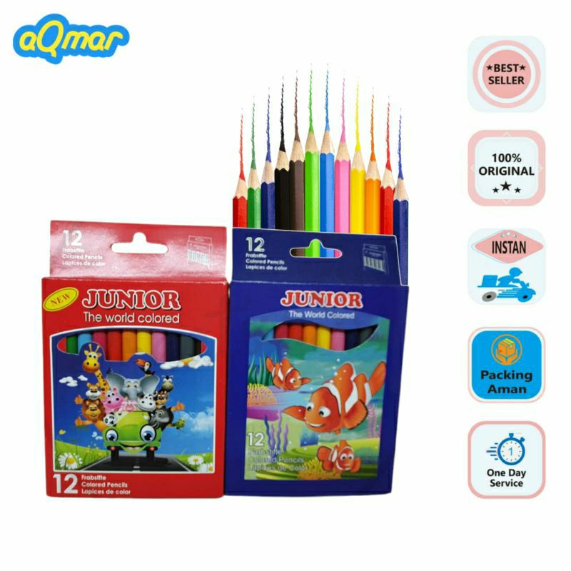 

Alat Tulis - Pensil Warna Junior isi 12 Warna