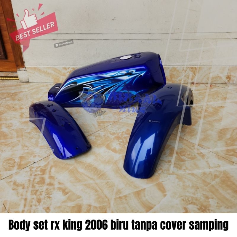 tangki tengki body set rx king 2006 biru tanpa cover samping