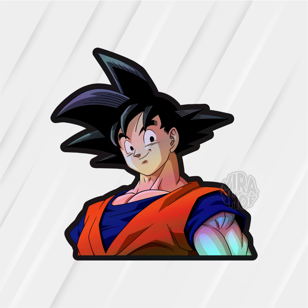 

Sticker Anime Dragon Ball Goku Ukuran +- 7 x 6,9 cm Sticker Murah Waterproof Vynil