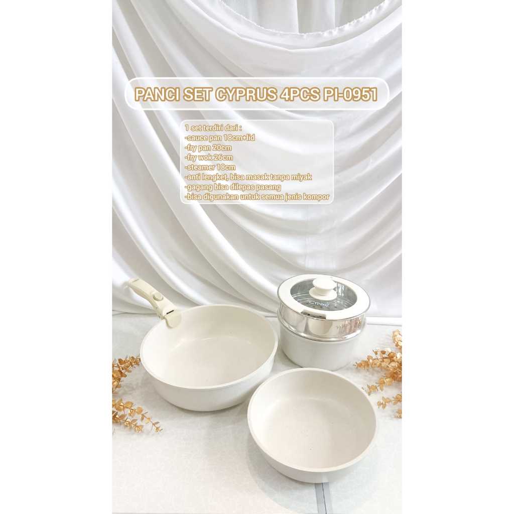 PANCI SET CYPRUS WHITE 4PCS PI-0951