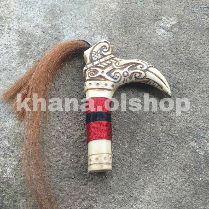 Gagang HuluMandau Ukir Dayak Kalimantan