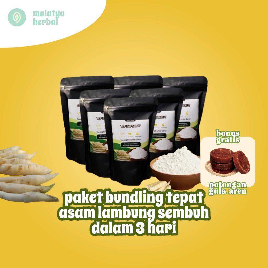 

(Paket Super) Tepung Garut Atasi Masalah Asam Lambung Naik Umbi Garut Pati Garut Bahan Utama Oriflakes