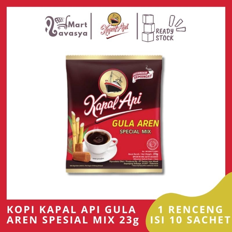 

KOPI KAPAL API GULA AREN SPESIAL MIX 23g - 1 RENCENG ISI 10 SACHET - KOTA BANDUNG - LAVASYA MART