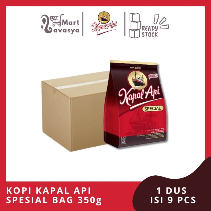 

KOPI KAPAL API SPESIAL MERAH 380/350g - 1 DUS ISI 9 PCS - KOTA BANDUNG - LAVASYA MART