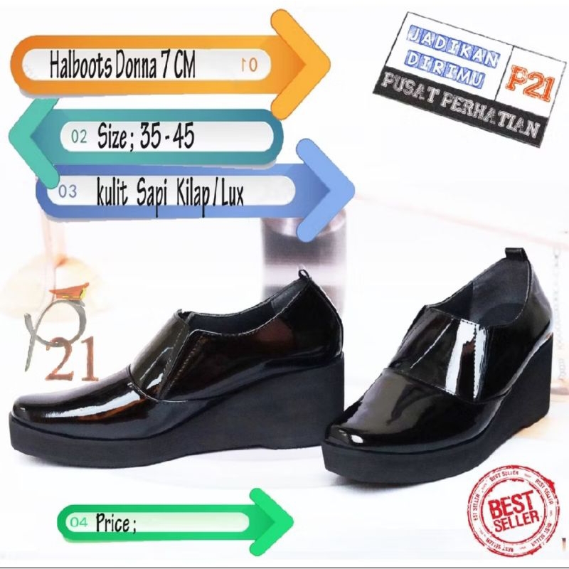 SEPATU POLWAN P21 HALBOOTS DONNA 5CM,7CM/SEPATU POLWAN P21 HALBOOTS DONNA DOF 5CM,7CM