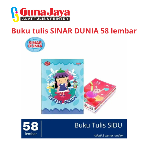 

Buku tulis SINAR DUNIA 58 lembar