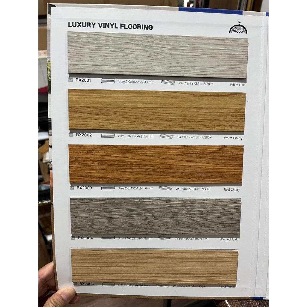 vinyl plank feijin tebal 2mm | vinyl motif wood anti rayap